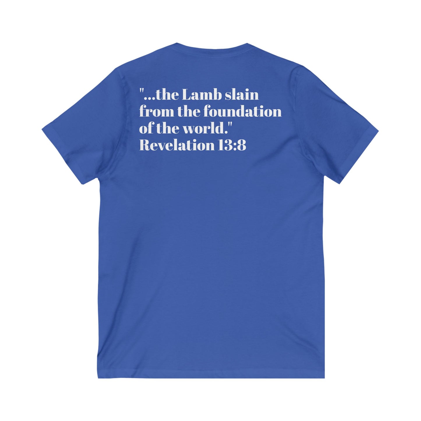 Unisex Jersey Short Sleeve V-Neck Tee