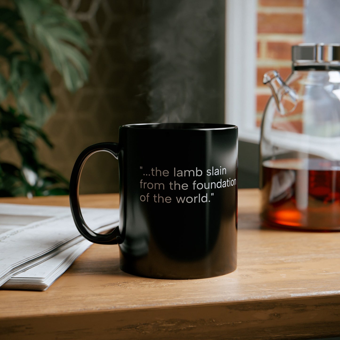Est: Calvary Eternity Past  Black Mug (11oz, 15oz)