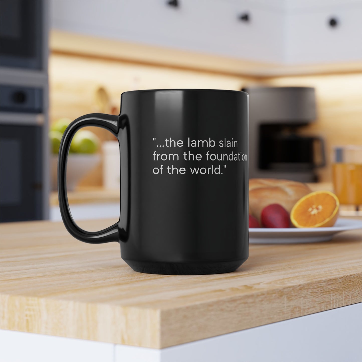 Est: Calvary Eternity Past  Black Mug (11oz, 15oz)